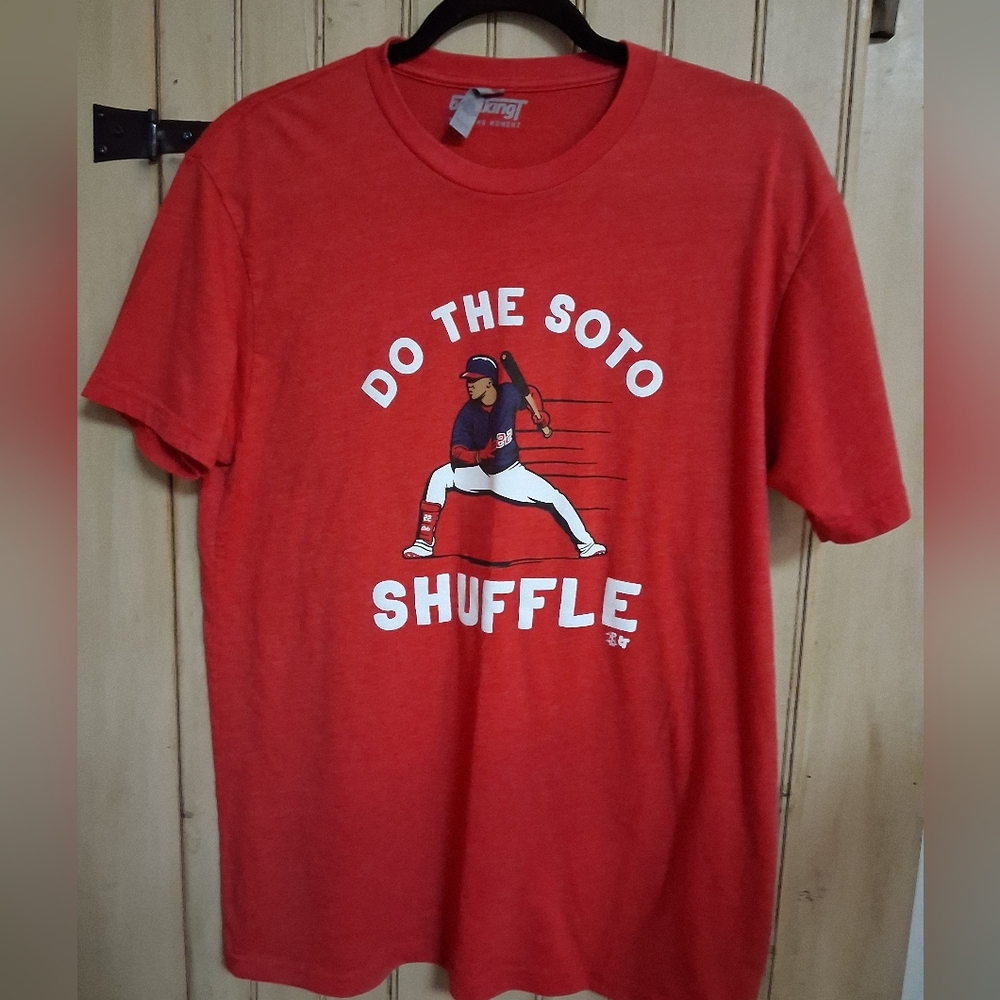 Breaking Red Juan Soto Tee, Mens Size Large, Short Sleeve